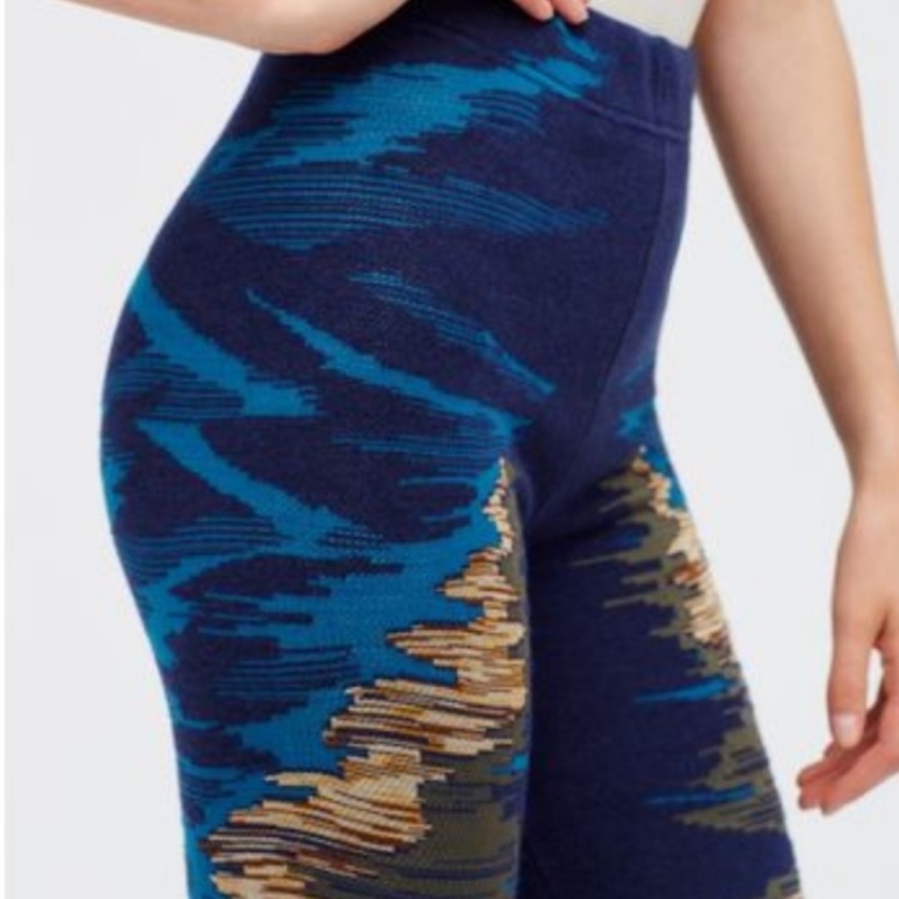 ISO Free People Byzantine Blue Sweater Leggings - Picture 2 of 4